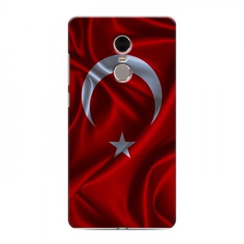 Дизайнерский силиконовый чехол для Xiaomi RedMi Note 4 Флаг Турции