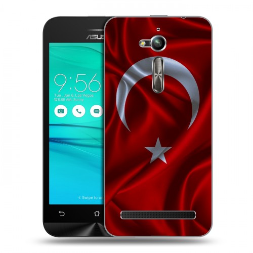 Дизайнерский пластиковый чехол для ASUS ZenFone Go ZB500KL Флаг Турции