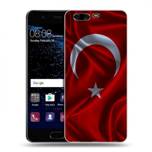 Дизайнерский пластиковый чехол для Huawei P10 Флаг Турции