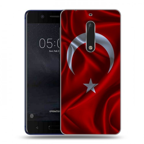 Дизайнерский пластиковый чехол для Nokia 5 Флаг Турции