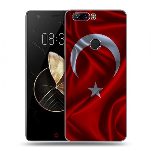 Дизайнерский пластиковый чехол для ZTE Nubia Z17 Флаг Турции