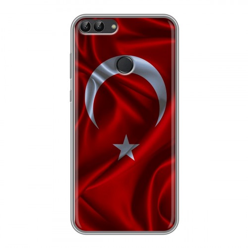 Дизайнерский силиконовый чехол для Huawei P Smart Флаг Турции