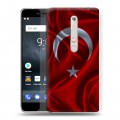 Дизайнерский пластиковый чехол для Nokia 6 (2018) Флаг Турции