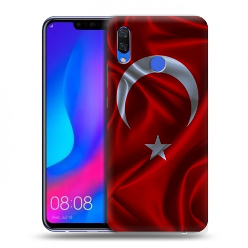 Дизайнерский пластиковый чехол для Huawei Nova 3 Флаг Турции