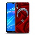 Дизайнерский пластиковый чехол для Huawei Y6 (2019) Флаг Турции