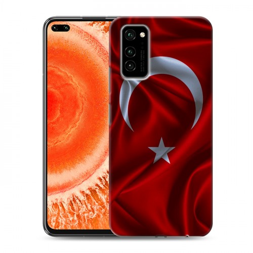 Дизайнерский пластиковый чехол для Huawei Honor View 30 Pro Флаг Турции