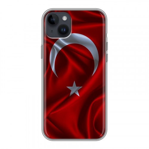 Дизайнерский пластиковый чехол для Iphone 14 Plus Флаг Турции
