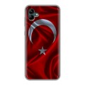 Дизайнерский силиконовый с усиленными углами чехол для Samsung Galaxy A04 Флаг Турции