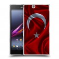 Дизайнерский пластиковый чехол для Sony Xperia Z Ultra  Флаг Турции