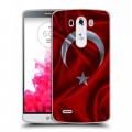 Дизайнерский силиконовый чехол для LG G3 (Dual-LTE) Флаг Турции