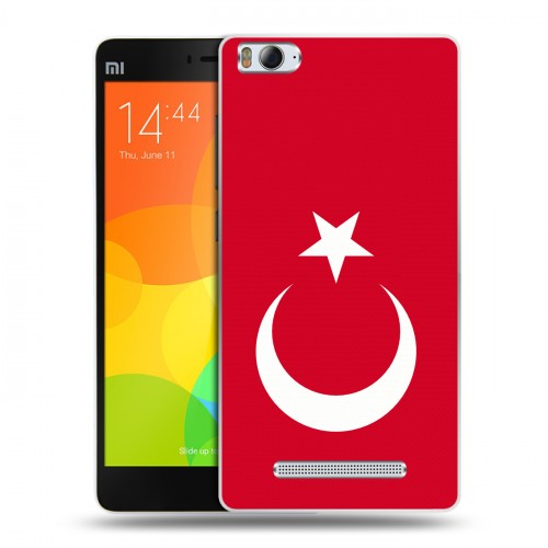 Дизайнерский пластиковый чехол для Xiaomi Mi4i Флаг Турции