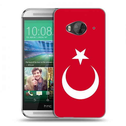 Дизайнерский силиконовый чехол для HTC One ME Флаг Турции