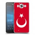 Дизайнерский пластиковый чехол для Microsoft Lumia 950 Флаг Турции