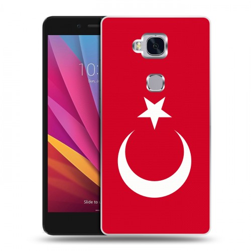 Дизайнерский силиконовый чехол для Huawei Honor 5X Флаг Турции