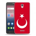 Дизайнерский силиконовый чехол для Alcatel Pop 4 Флаг Турции