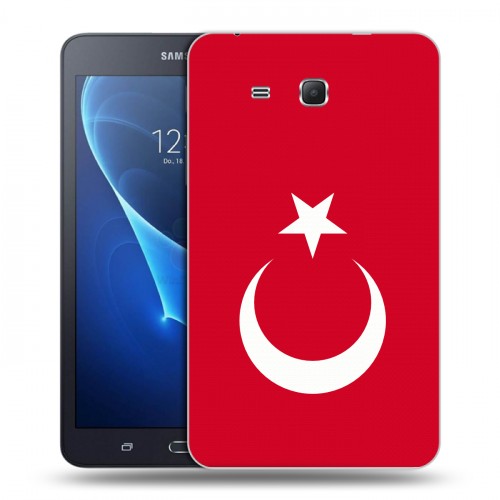 Дизайнерский силиконовый чехол для Samsung Galaxy Tab A 7 (2016) Флаг Турции