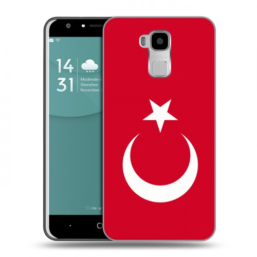 Дизайнерский пластиковый чехол для Doogee Y6 Флаг Турции