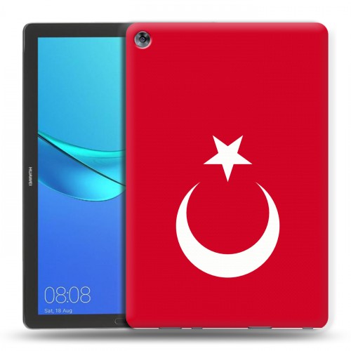 Дизайнерский силиконовый чехол для Huawei MediaPad M5 10.8 Флаг Турции