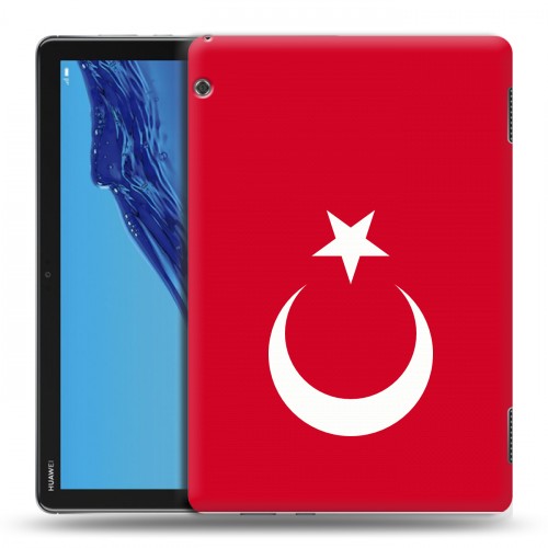Дизайнерский силиконовый чехол для Huawei MediaPad T5 Флаг Турции