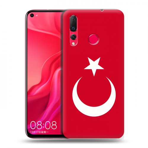 Дизайнерский пластиковый чехол для Huawei Nova 4 Флаг Турции