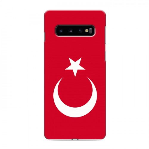 Дизайнерский силиконовый чехол для Samsung Galaxy S10 Флаг Турции