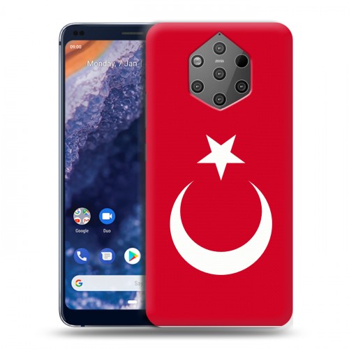 Дизайнерский пластиковый чехол для Nokia 9 PureView Флаг Турции