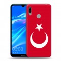 Дизайнерский пластиковый чехол для Huawei Y6 (2019) Флаг Турции