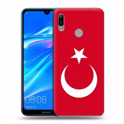 Дизайнерский пластиковый чехол для Huawei Y6 (2019) Флаг Турции