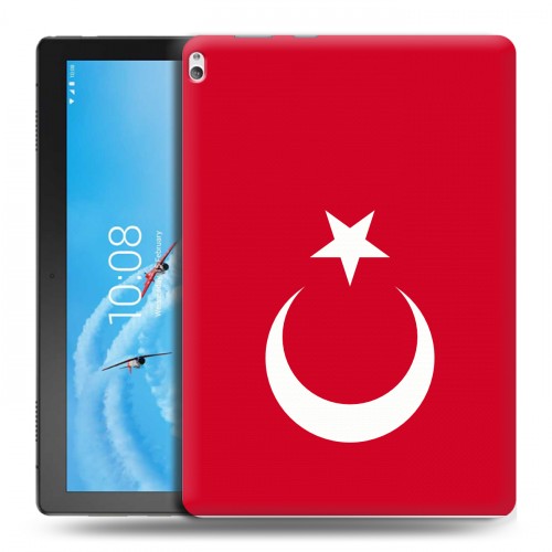 Дизайнерский силиконовый чехол для Lenovo Tab P10 Флаг Турции