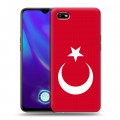 Дизайнерский силиконовый с усиленными углами чехол для OPPO A1k Флаг Турции