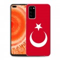 Дизайнерский силиконовый чехол для Huawei Honor View 30 Pro Флаг Турции