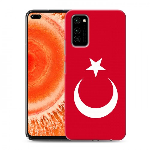 Дизайнерский пластиковый чехол для Huawei Honor View 30 Pro Флаг Турции