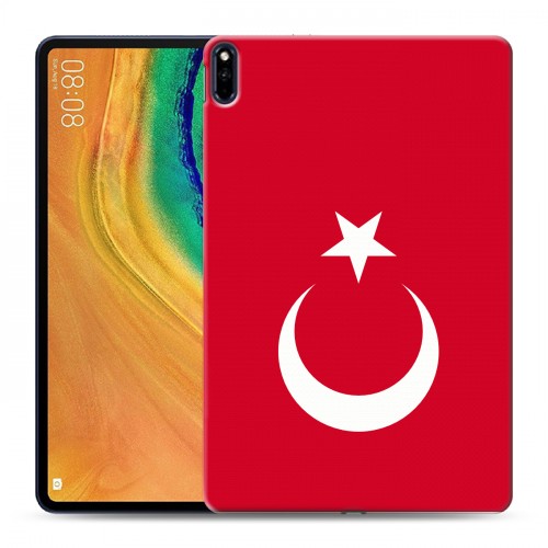 Дизайнерский силиконовый чехол для Huawei MatePad Pro Флаг Турции