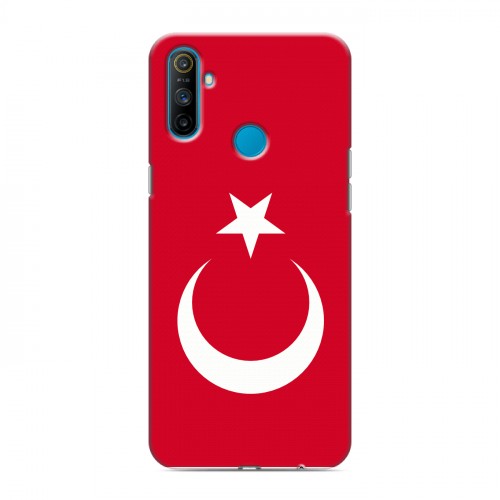 Дизайнерский пластиковый чехол для Realme C3 Флаг Турции