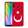 Дизайнерский пластиковый чехол для Huawei Y6p Флаг Турции