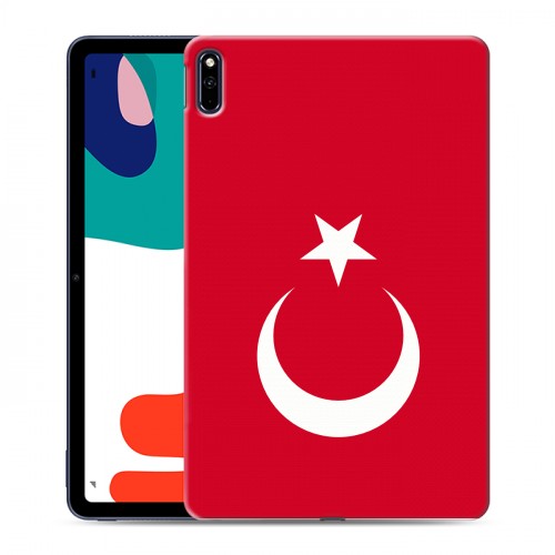 Дизайнерский силиконовый с усиленными углами чехол для Huawei MatePad Флаг Турции
