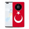 Дизайнерский пластиковый чехол для Huawei Mate 40 Pro Флаг Турции