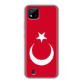 Дизайнерский пластиковый чехол для Realme C20 Флаг Турции