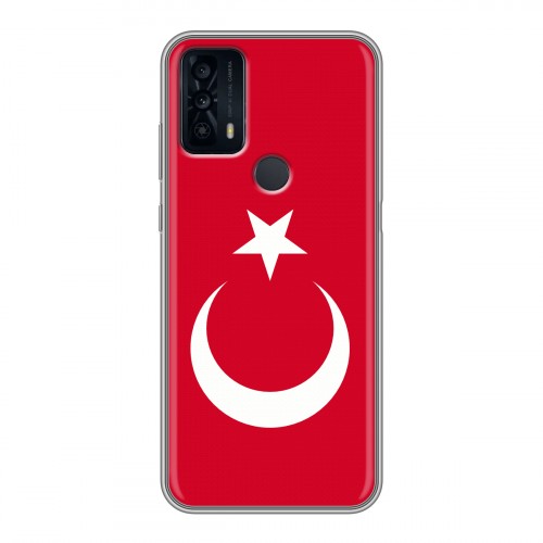 Дизайнерский пластиковый чехол для TCL 20B Флаг Турции