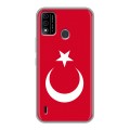 Дизайнерский силиконовый с усиленными углами чехол для Itel A48 Флаг Турции