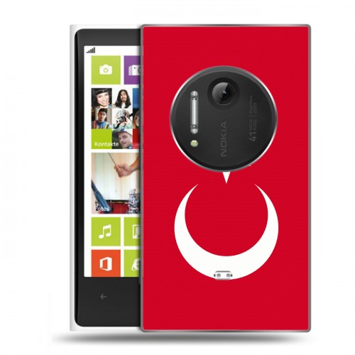 Дизайнерский силиконовый чехол для Nokia Lumia 1020 Флаг Турции