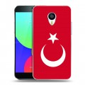 Дизайнерский пластиковый чехол для Meizu MX4 Pro Флаг Турции