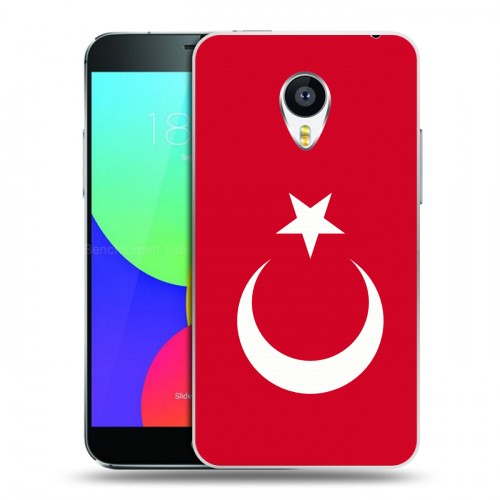 Дизайнерский пластиковый чехол для Meizu MX4 Pro Флаг Турции