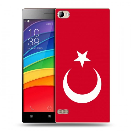 Дизайнерский пластиковый чехол для Lenovo Vibe X2 Pro Флаг Турции