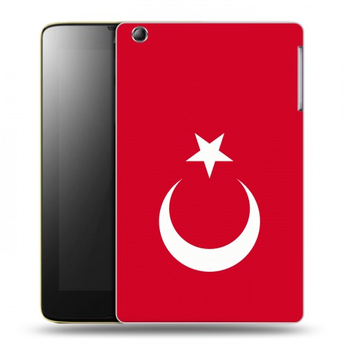 Дизайнерский силиконовый чехол для Lenovo IdeaTab A5500 Флаг Турции