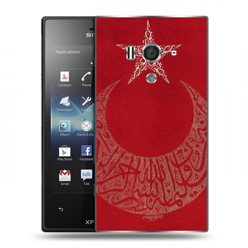 Дизайнерский пластиковый чехол для Sony Xperia acro S Флаг Турции