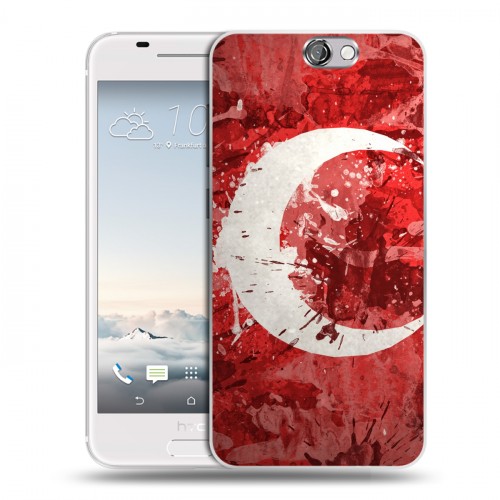 Дизайнерский силиконовый чехол для HTC One A9 Флаг Турции