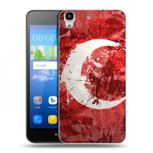 Дизайнерский пластиковый чехол для Huawei Y6 Флаг Турции