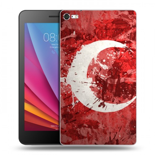 Дизайнерский силиконовый чехол для Huawei MediaPad T2 7.0 Pro Флаг Турции