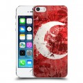 Дизайнерский пластиковый чехол для Iphone 5s Флаг Турции